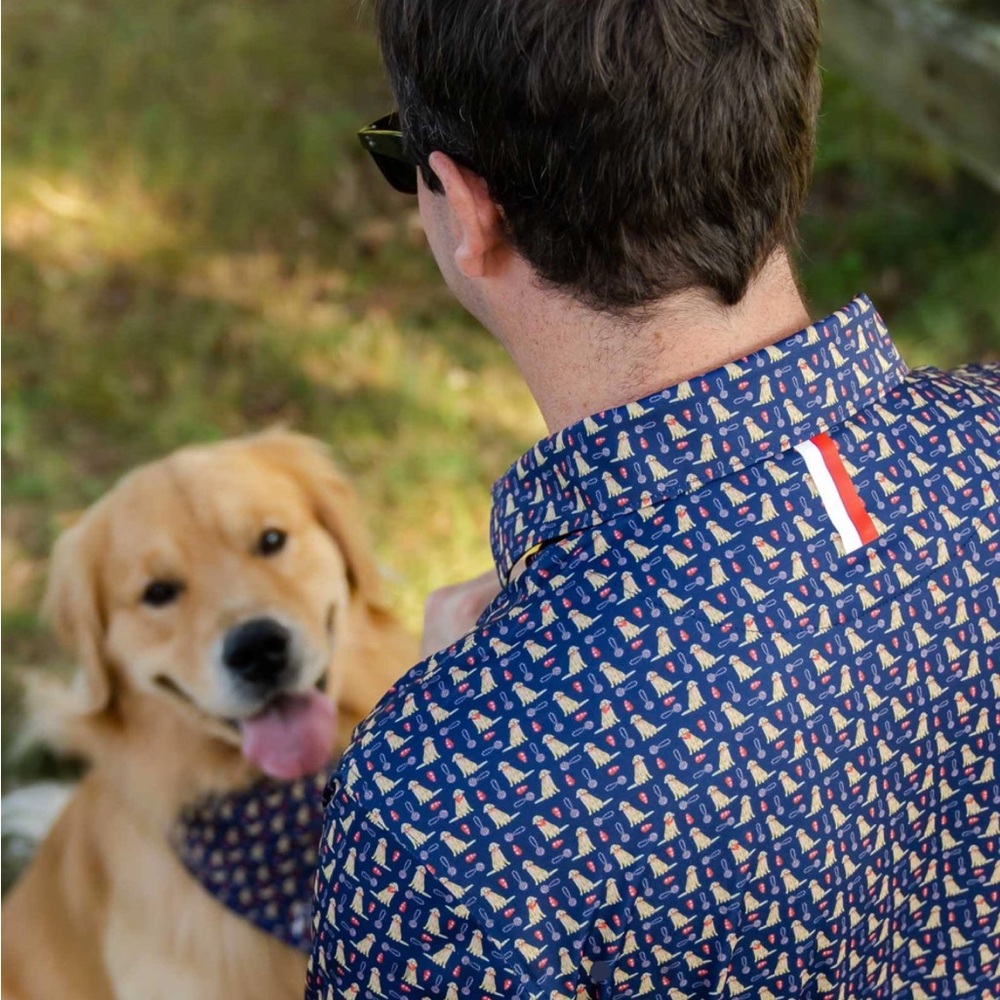 The Golden Men's Short Sleeve Performance Polo